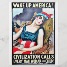 Wachen Sie Amerika auf Flyer