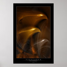 Wachsamkeit Plakat