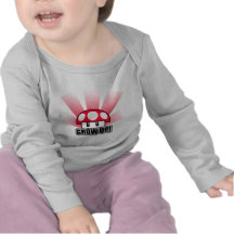 Wachsen Sie roten Pilz Powerup auf Tshirts