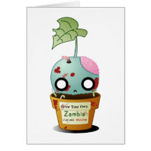 Wachsen Sie Zombie-Gruß-Karte