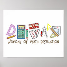 Waffen der Mathe-Zerstörung Plakat