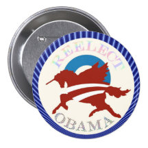 Wählen Sie Obama wieder Button