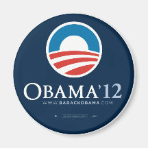 Wählen Sie Präsidenten Barack Obama 2012 wieder Magnete