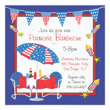 Wahltag-patriotische Picknick GRILLEN Party Einlad