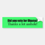 Wählten Sie für Obama Auto Aufkleber