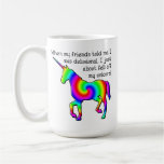 Wahnhaftes Einhorn-lustiger Becher Tassen