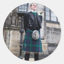 Wahrer Scotsman Runde Sticker