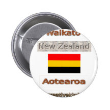 Waikato, Neuseeland Aotearoa Buttons