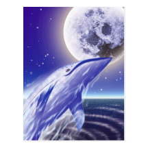 Wal und der Mond Postkarten