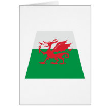 Wales Drache dragon Grußkarten
