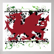 Waliser-Drache-Plakat