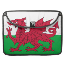 Waliser-Flagge Macbook Proklappen-Hülse MacBook Pro Sleeves