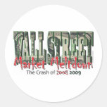 WallStreet Markt-Einschmelzen Sticker