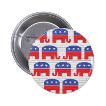 Wand der republikanischen Elefanten Buttons