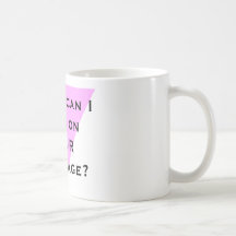 Wann kann ich über IHRE Heirat abstimmen? Kaffee Tassen