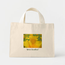 Warme Sonnenschein-Tasche sackt Stoff-Orangen-Mohn