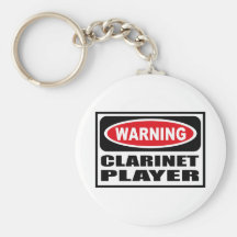 Warnende Clarinet-SPIELER Schlüsselkette Schlüsselbänder