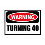 Warnende DREHENpostkarte 40