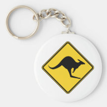 warnende Gefahr des Kängurus an Australien-Tag Schlüsselband