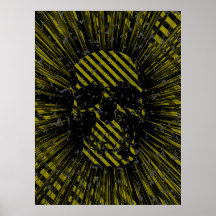 Warnendes Schädel-Plakat