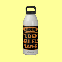 Warning! Student Ukulele Player! trinkflaschen