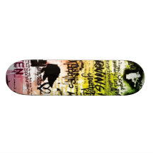 Warnung Personalisiertes Skateboarddeck