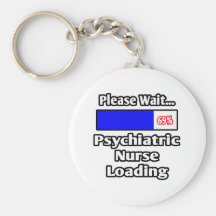 Warten Sie bitte… psychiatrisches Krankenschwester Schlüsselbänder