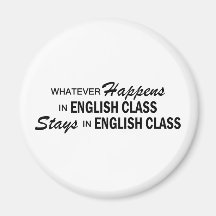 Was auch immer geschieht - englische Klasse Kühlschrankmagnete