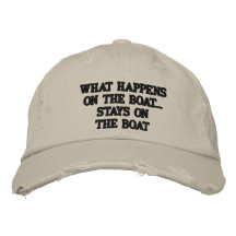 Was auf den Bootsaufenthalten auf dem lustigen Boo Baseballcap