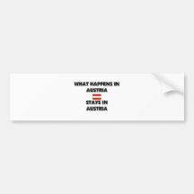 Was in ÖSTERREICH-Aufenthalten dort geschieht Autosticker