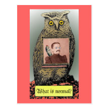 "Was ist normal? "Postkarte