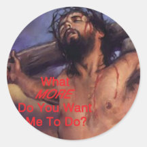 WAS MEHR RUNDER STICKER
