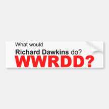 Was würde Richard Dawkins tun? Autoaufkleber