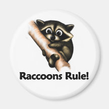 Waschbär-Regel! Kühlschrankmagnet