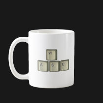 WASD Schlüssel tassen
