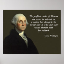 Washington-Himmels-Zitat Poster