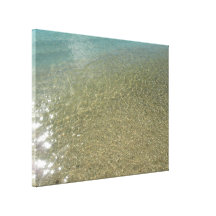 Wasser auf dem Strand-Leinwand-Druck Leinwanddrucke