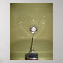 WASSER-Herz Plakatdrucke