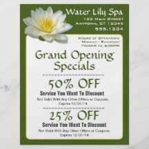 Wasser-Lilien-Wellness-Center-Kupon-Flyer