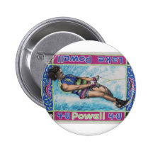 Wasser-Skifahrer Buttons