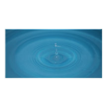 Wasser-Tröpfchen Foto Karten Vorlage