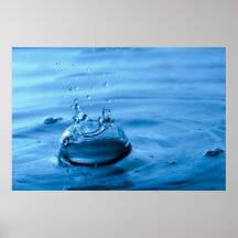 Wasser-Tröpfchen spritzen abstrakten Hintergrund Posterdrucke