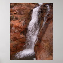 Wasserfall in Moab-Bereich Poster