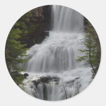 Wasserfall Runde Sticker