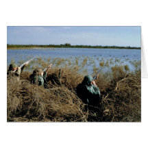 Wasservogel-Jagd Grußkarte