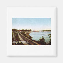 Wasserwerk, Bangor Maine 1907 Vintag Magnete