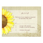 Watercolor-Sonnenblume-Leinwand-Hochzeit UAWG (4.2 Personalisierte Einladungskarte