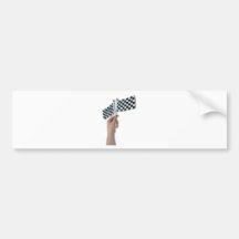 WavingCheckeredFlag073110 Auto Sticker