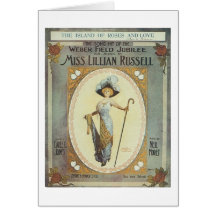 Weber Feld-JubiläumVintage Songbook-Abdeckung Karte