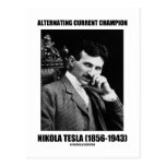 Wechselstrom-Meister Nikola Tesla Postkarte